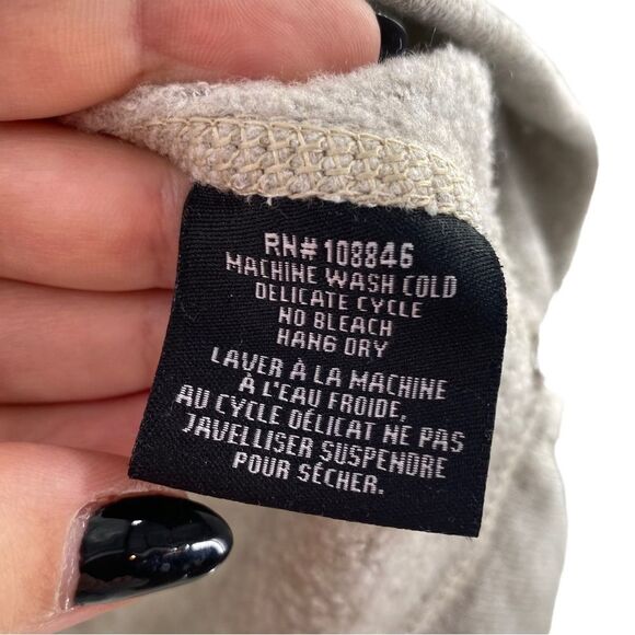 Kuhl Kashmira ¼ Zip Pullover Hoodie Size S Oatmeal‎ Gray Fleece Lined - Picture 5 of 8